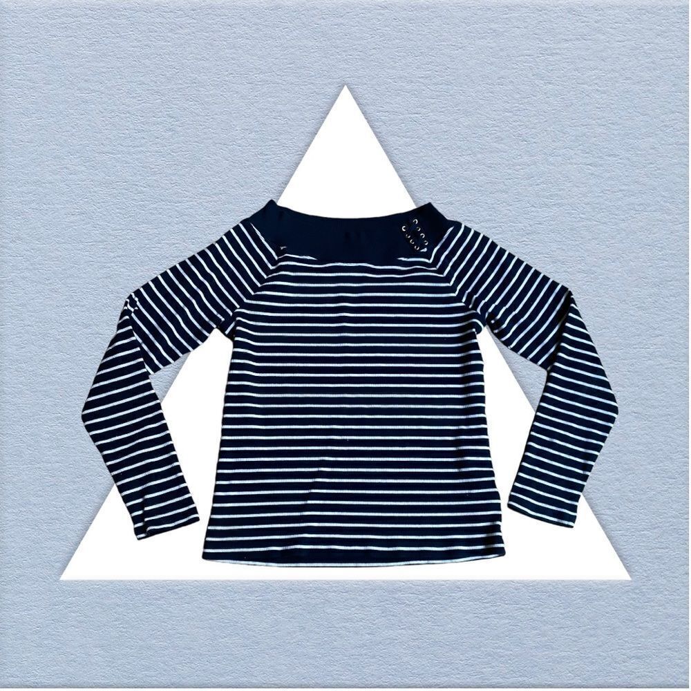 Lauren Ralph Lauren Blue Stripe Sweater Size XL
